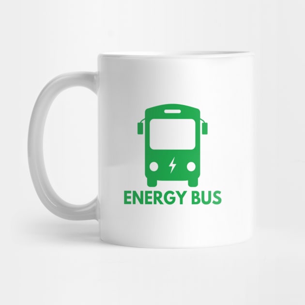 Energy Bus - Green Electric Bus Frontal View by Double E Design